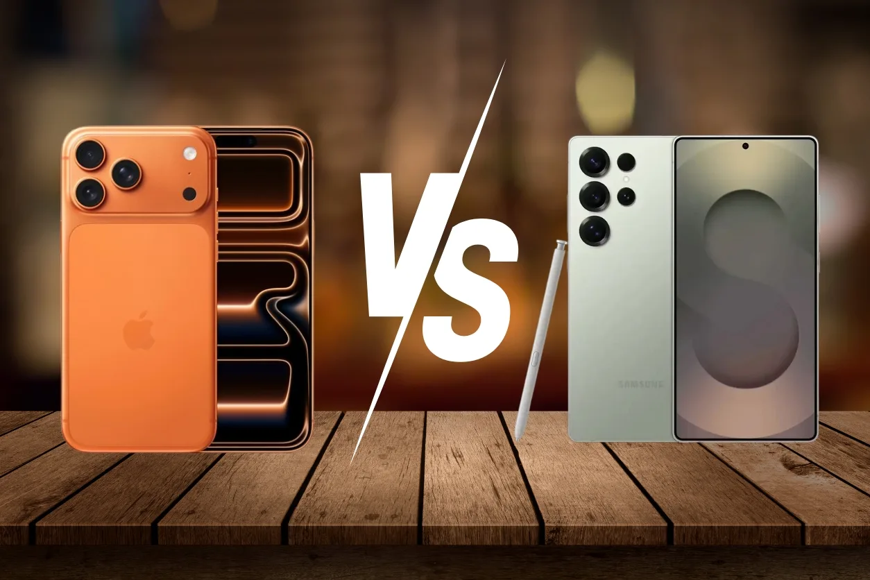 iPhone 17 Pro Max et le Galaxy S25 Ultra