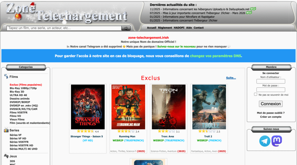 zone de telechargement